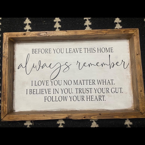 Before you leave this home sign - Picture 1 of 1